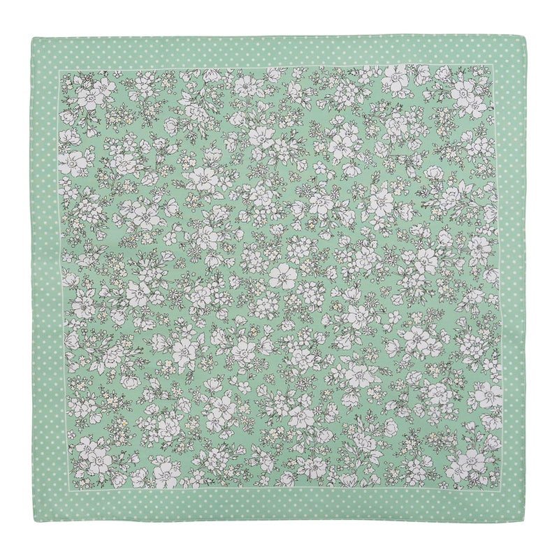 HOULIFE Ladies 100% 60S Cotton Handkerchiefs Womens Floral Print Hankies for Wedding Party 18x18 - Image 3